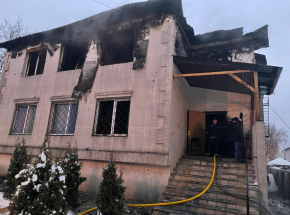 Ukraina: pożar w domu opieki w Charkowie