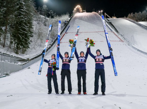 Skoki narciarskie - PŚ: deklasacja Słoweńców i słaby występ Polaków