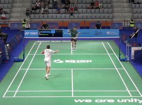 Kraków 2023 - badminton: zwycięstwo Cybulskiego i Bochata na pocieszenie