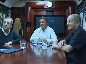 E. Macron, O. Scholz i M. Draghi z wizytą w Ukrainie 