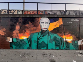 Poznań: nowy mural  "Voldemort Putin"
