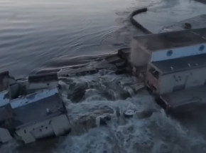 Tama w Kachowce została wysadzona