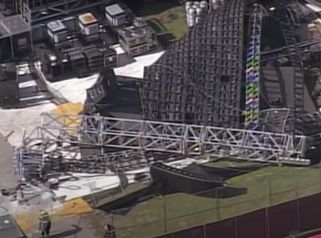 Gigantyczny ekran zawalił się podczas przygotowań do festiwalu Rolling Loud