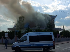 Białystok: pożar dachu kościoła