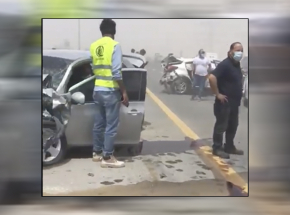 Dubaj: burza piaskowa spowodowała wypadek 15 aut