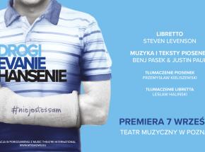 „Drogi Evanie Hansenie” w Teatrze Muzycznym w Poznaniu [RECENZJA]