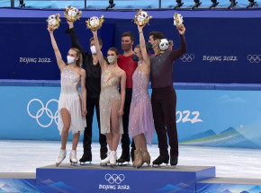 Pekin 2022 - Łyżwiarstwo figurowe: upadek i spadek Kaliszek i Spodyriewa, złoto dla Francji