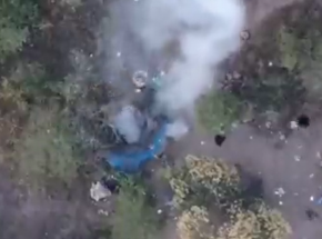 Meksyk: nagranie z bombardowania przeprowadzonego przez kartel CJNG