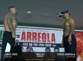 Boks: Andy Ruiz Jr wygrywa jednogłośnie na punkty z Chrisem Arreolą