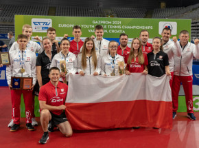 Tenis stołowy: worek medali polskiej młodzieży na Mistrzostwach Europy
