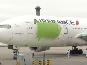 Francja: aktywiści Greenpeace dostali się na płytę lotniska i pomalowali samolot
