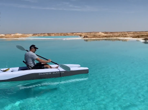 Przenośny kajak, który mieści się w plecaku