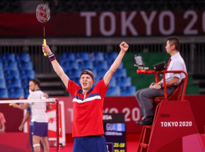 Tokio 2020 - Badminton: Viktor Wielki Axelsen