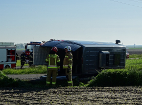 Wypadek na skrzyżowaniu w Skrajni Blizanowskiej w powiecie kaliskim