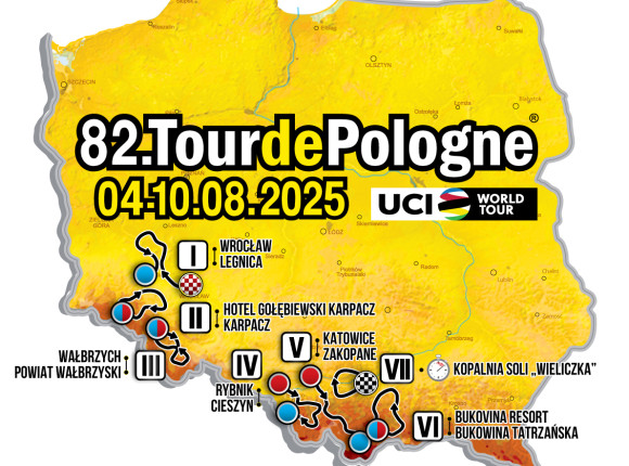 Tour de Pologne 2025 – znamy trasę największego kolarskiego wydarzenia w Polsce
