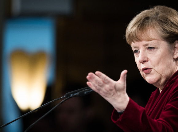 Angela Merkel odebrała nagrodę za pomoc ludziom uciekającym z Syrii