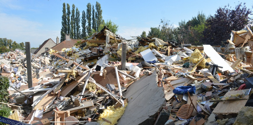 Śląsk: zawaliła się ściana budynku w Świętochłowicach 
