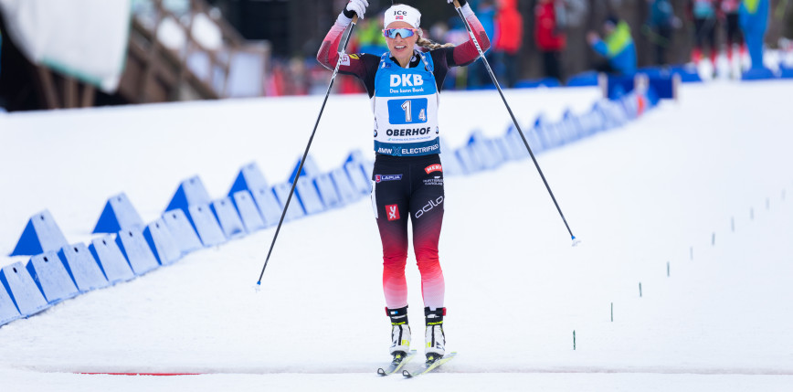 Biathlon - PŚ: Tiril Eckhoff dominatorką sprintu, debiut Stiny Nilsson