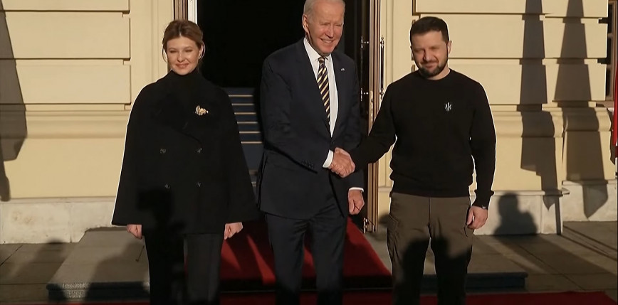 Joe Biden z wizytą w Kijowie 