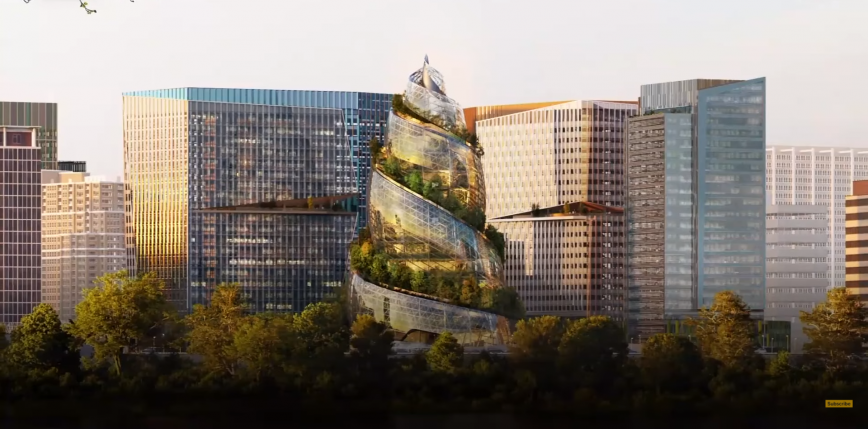 Spektakularny projekt wieży biurowej Amazonu