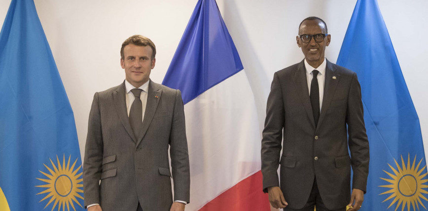 Emmanuel Macron odwiedził Rwandę