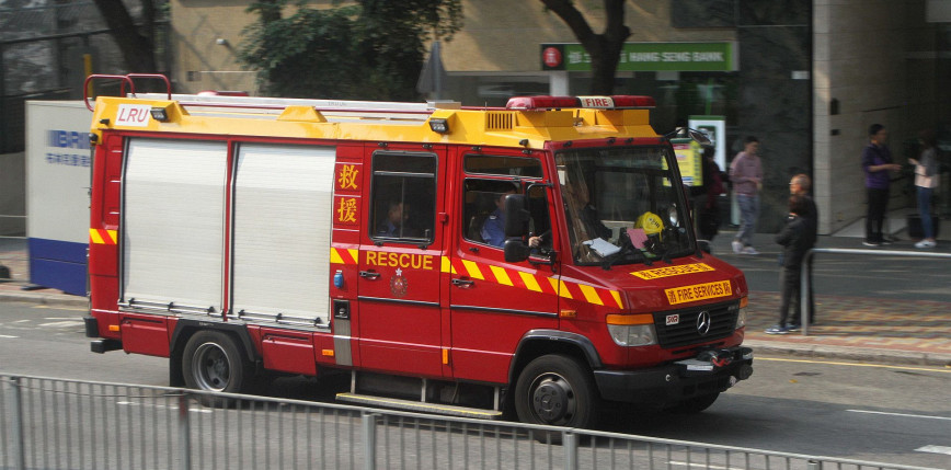 Hong Kong: pożar budynku World Trade Center. Setki osób uwięzionych na dachu