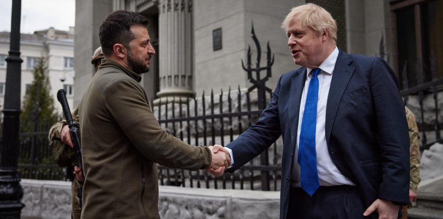 B. Johnson w Kijowie: udzielimy Ukrainie wsparcia militarnego i gospodarczego