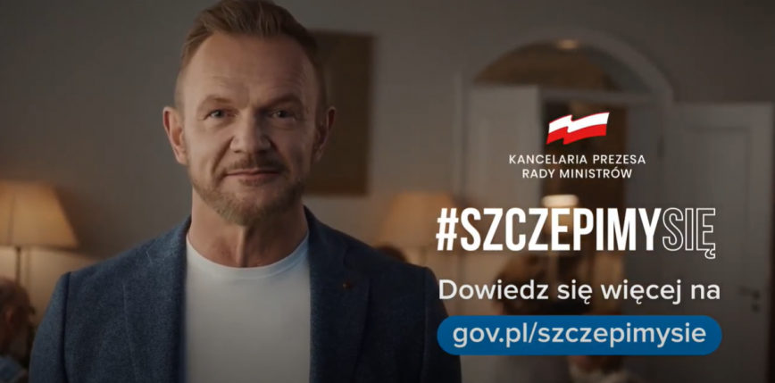 Spot akcji ,,Szczepimy Się" z Cezarym Pazurą - już w sieci