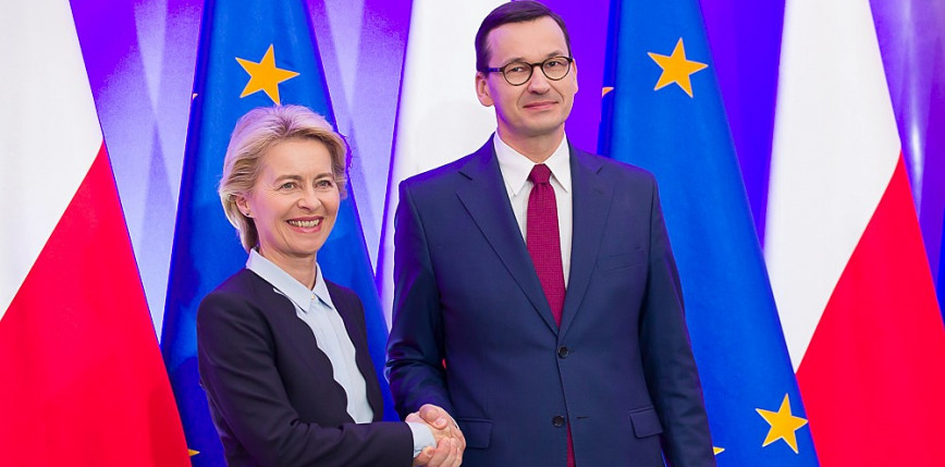 Mateusz Morawiecki spotkał się z przewodniczącą Komisji Europejskiej Ursulą von der Leyen