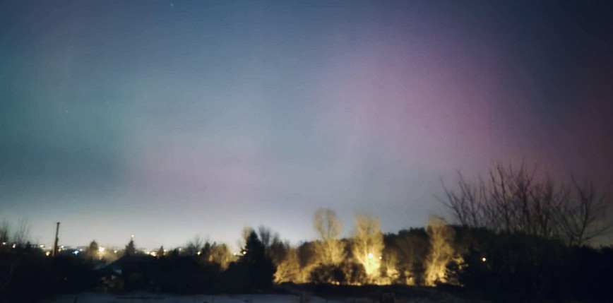Zorza polarna nad Polską