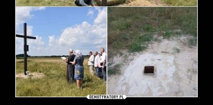 Sunia nad Horyniem - Ukraińcy ścięli krzyż 