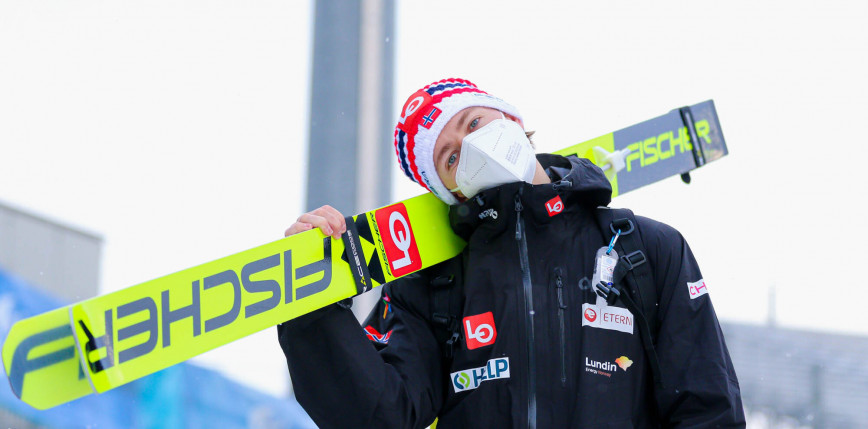 Skoki narciarskie - PK: Bjoereng najlepszy w jednoseryjnym konkursie