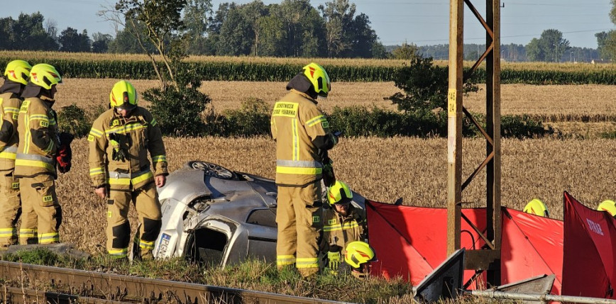 Tragiczny wypadek na przejeździe kolejowym w Szczytnikach Czerniejewskich