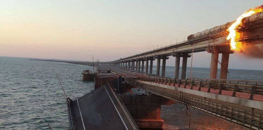 Drony zamiast rakiet. Ukraińcy po raz pierwszy zniszczyli most w ten sposób