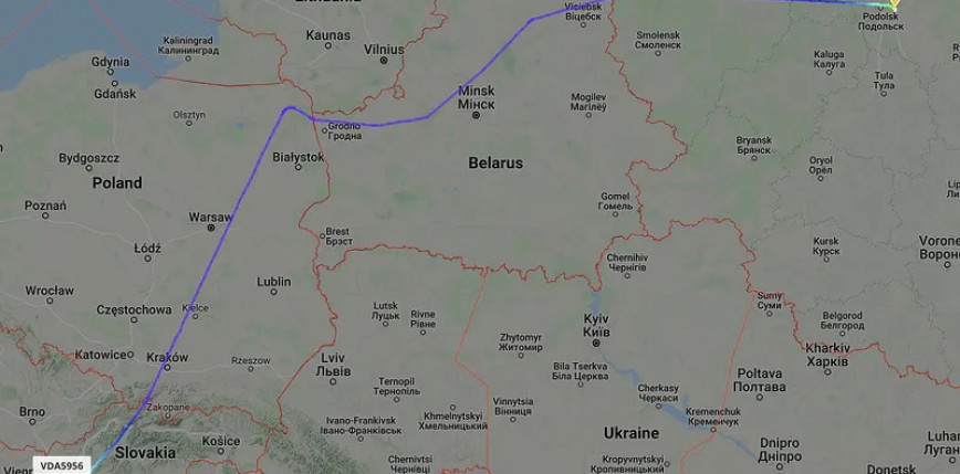 Rosyjski samolot nad Polską. Leciał na Słowację
