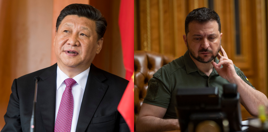 Pierwsza od wybuchu wojny rozmowa prezydentów Chin i Ukrainy