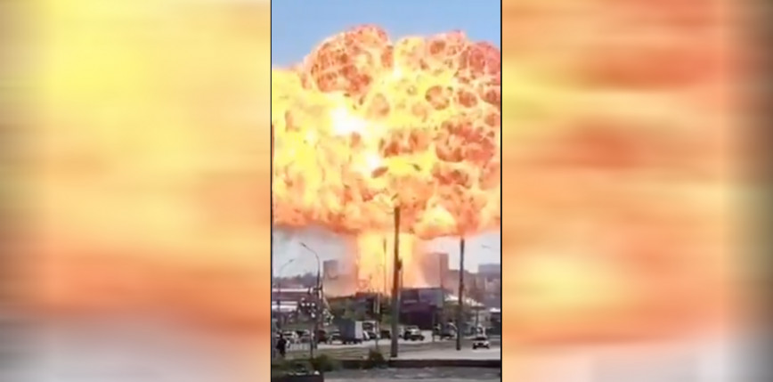 Rosja: wybuch stacji benzynowej w Nowosybirsku