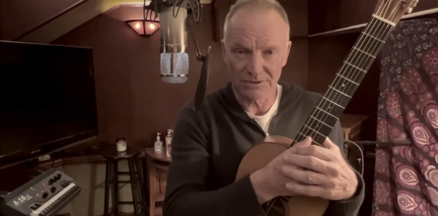 Sting wykonuje utwór "Russians" i apeluje o pomoc dla Ukrainy