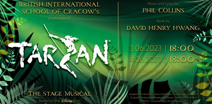 „TARZAN” – musical w języku angielskim w Krakowskim Teatrze VARIETE