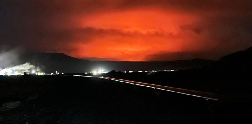 Islandia: erupcja wulkanu na półwyspie Reykjanes