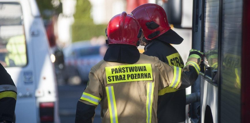 Kraków: pożar wagonów PKP Intercity