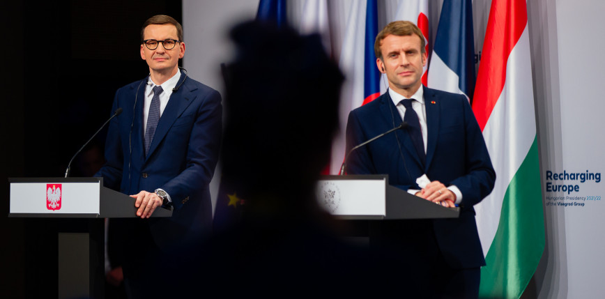 Macron: uwagi Morawieckiego o moim dialogu z Putinem są „skandaliczne”