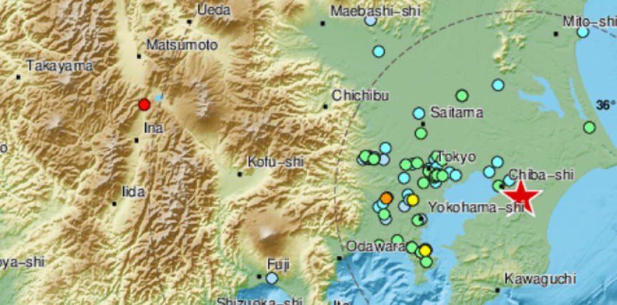 Japonia: silne trzęsienie ziemi. Co najmniej 32 osoby zostały ranne